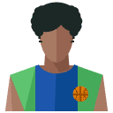 Basketball Man Flat Icon