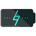 battery charging flat icon