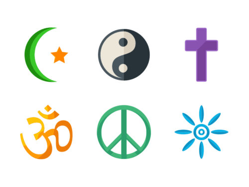 Belief Symbols Flat Icons