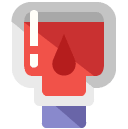 blood bag flat icon