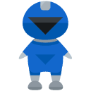 blue ranger flat icon