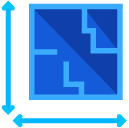 Blueprints Size Flat Icon