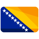 Bosnia and Herzegovina Flat Icon