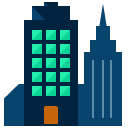 buildings flat icon