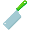 butchers knife flat icon