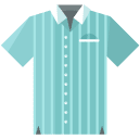 button up shirt flat icon
