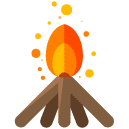 campfire flat icon