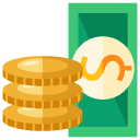 cash flat icon
