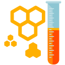 chemistry test tube flat icon
