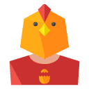 Chicken Flat Icon