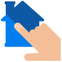 Click House Flat Icon