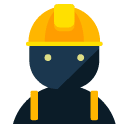 Construction Worker Flat Icon