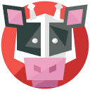 Cow Flat Icon