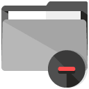 delete folder flat icon