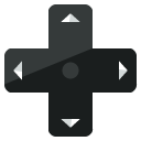 directions controller flat icon