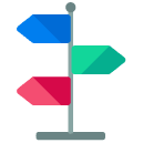 Directions Flat Icon