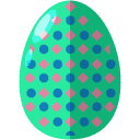 dotted egg flat icon