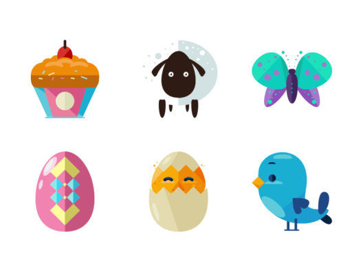 Easter Flat Icons