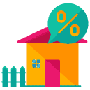 Estate Percentage House Flat Icon
