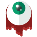 eye ball flat icon