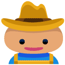 Farmer Man Flat Icon