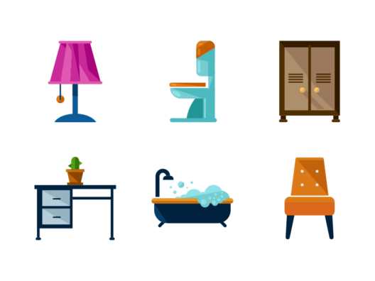 Furniture Flat Icons