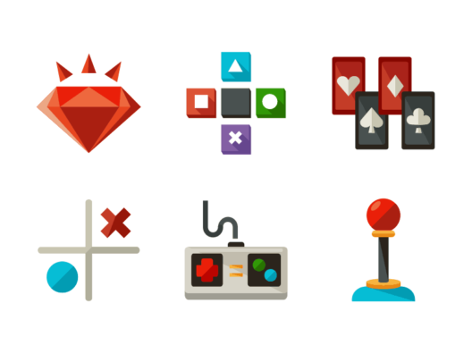 Games Flat Icons