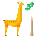 Giraffe Flat Icon