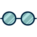 glasses flat icon