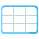 grid flat icon