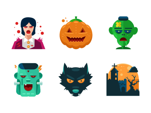 Halloween Flat Icons