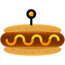 hotdog flat icon