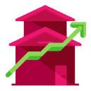 House Statistics Flat Icon