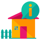 Information House Flat Icon