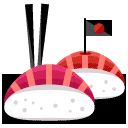 japan sushi flat icon