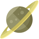 large planet flat icon