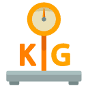 weight scale flat icon