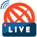 live news flat icon