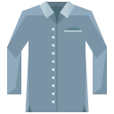 long sleeved shirt flat icon