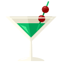 martini glass flat icon