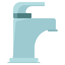 modern sink water tap flat icon
