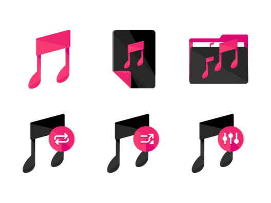 Multimedia Flat Icons