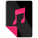 music file flat icon