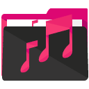 music folder flat icon