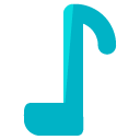Music Note Flat Icon