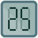 numbers flat icon