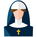 Nun Flat Icon