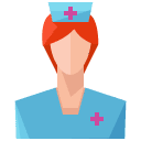 Nurse Woman Flat Icon