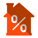 Percentage House Flat Icon