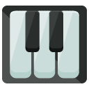 Piano Keys Flat Icon